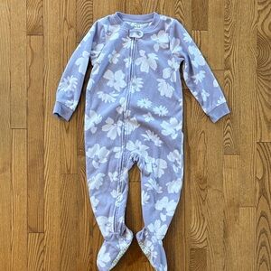 Carter's Lavender Floral Footie